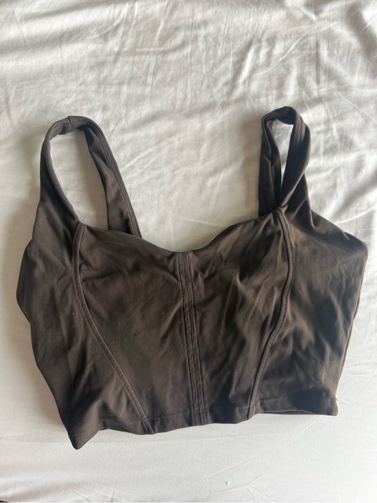 Buffbunny Collection Other - Buffbunny cropped corset tank top in espresso
